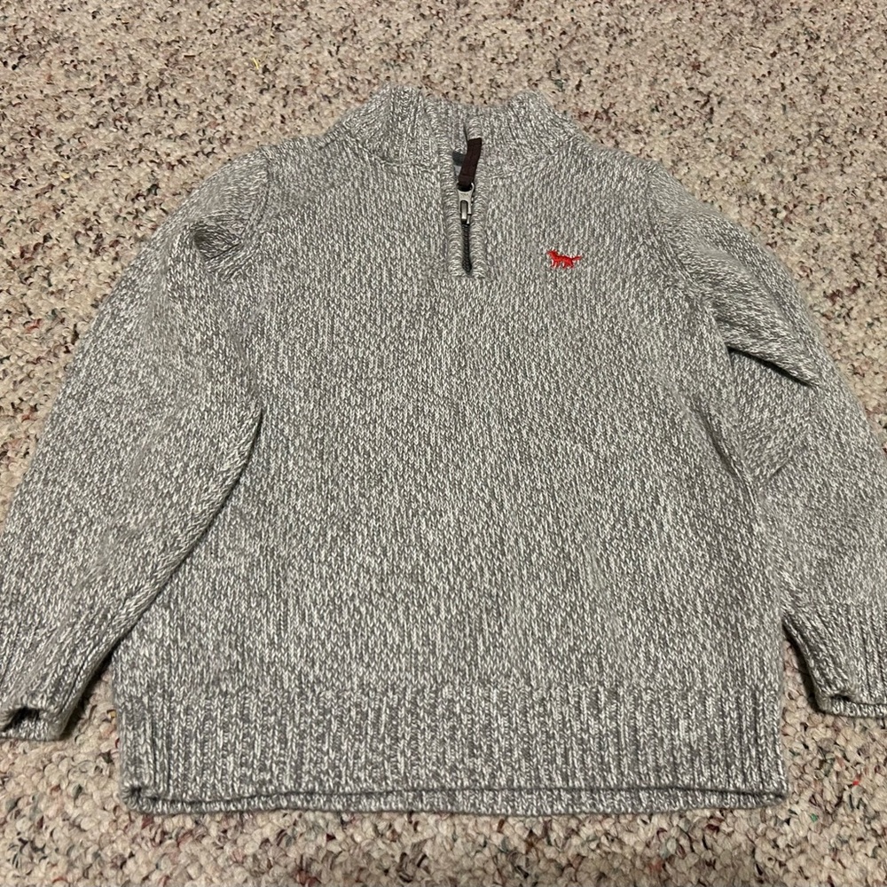 Carter's Boys Gray Zip-Up Sweater